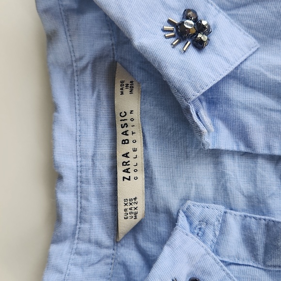 Classic Pre 2010 Zara Basic button down  XS - Picture 2 of 8